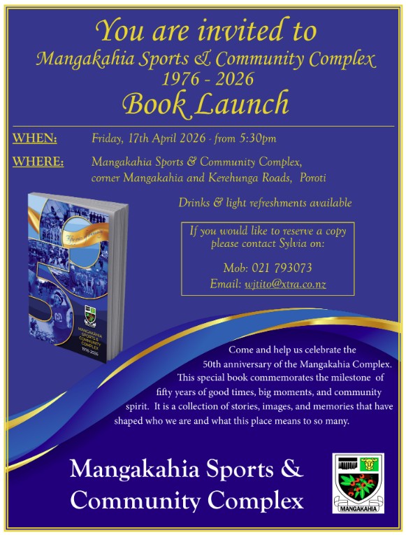 A beautiful 200-page book is coming soon, packed with nostalgia, stories, memories, and loads of photos — from the early days of the Mangakahia Complex right through to today.